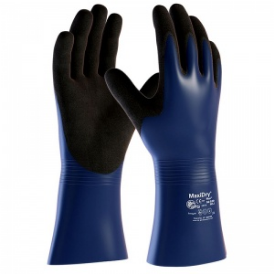 Picture of Maxidry-Plus Blue/Black Gloves, Pair, Size 10