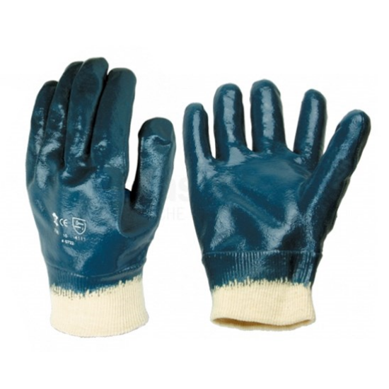 Picture of BLUE NITRILE DIPPED GLOVES,SIZE: LARGE/9