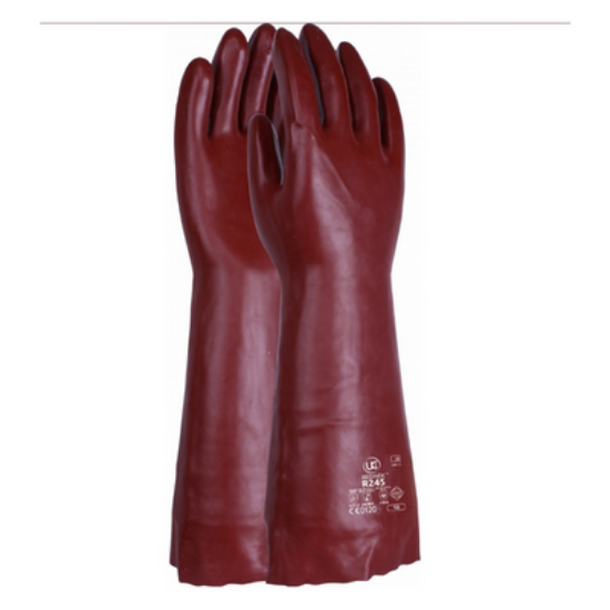 Picture of PVC Coated Gauntlet, Red, Size 10