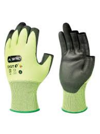Picture of SkyTec Cut 5 Glove, 3 Digit Green/Black, Size L/9