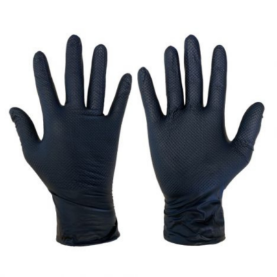 Picture of Ideall Grip, Mercator Medical Gloves, Black, 500/case, Size L/9