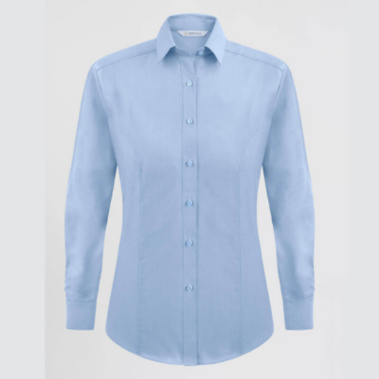 Picture of Megan Ladies L/S Oxford Shirt, Light Blue