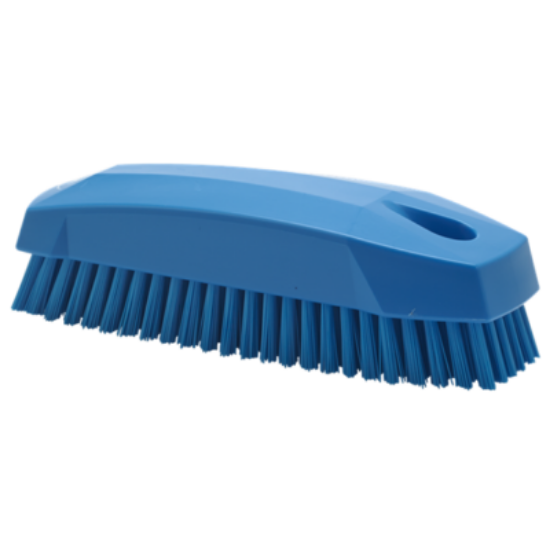 Picture of Hand Brush S/ NAILBRUSH, 130mm, Hard, Blue