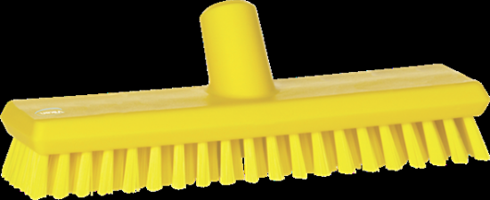 Picture of Vikan Extra Stiff Deck Scrub, Waterfed, 270 mm, Yellow