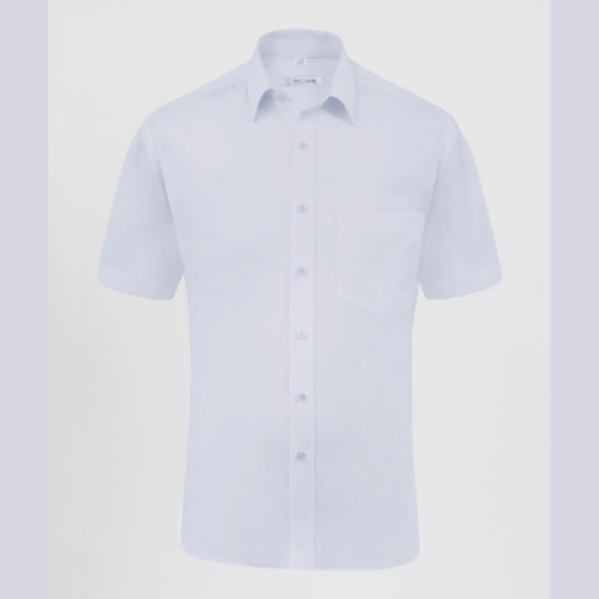 Disley Classic Short Sleeve Shirt, White