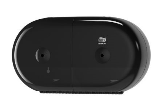 Picture of TORK SMARTONE TWIN Mini Toilet Roll Dispenser, T9, Black, Each