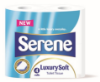 Picture of Serene Luxury Soft Toilet Roll, 2 Ply, 200 Sheets, 10 x 4 Pack/Case