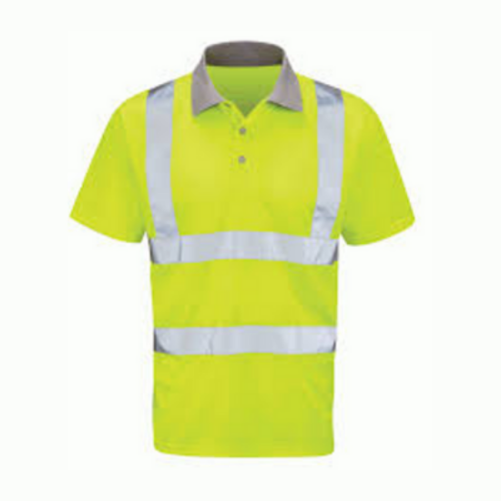Picture of Bodytech HIVIS Short Sleeve Polo Shirt, Yellow