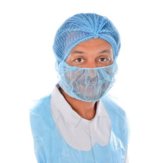 Picture of BODYTECH Disp Beard Covers 21", 1000/Case, Blue