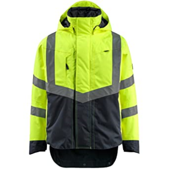 Picture of HARLOW HIVIS Shell Jacket, Yellow/Navy, Size S