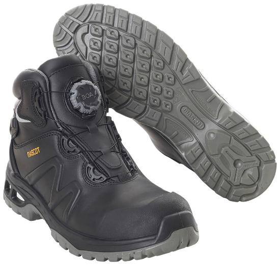 Picture of MASCOT BOA ENERGY FIT SAFETY BOOT, S3, BLACK, SIZE 7/41