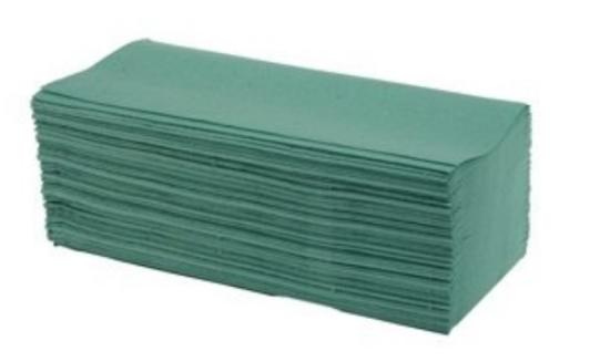 Picture of V FOLD, PAPER HAND TOWEL PAPER, Green, 1PLY, 5004/Case