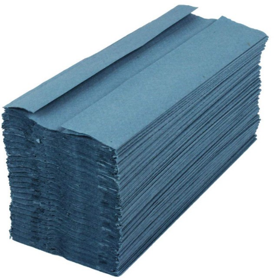 Picture of C Fold Paper Hand Towels, Blue, 1 Ply, 2880/Case