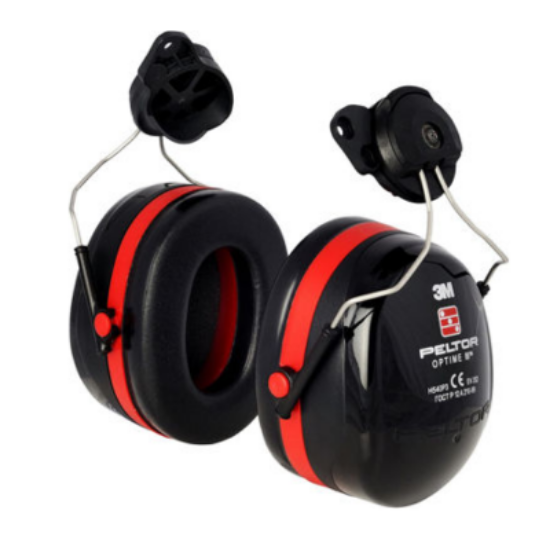 Peltor 3M Electronic earmuffs - Sportac black and red.