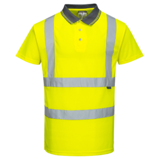 Picture of Hivis Short Sleeved Polo Shirt, Yellow