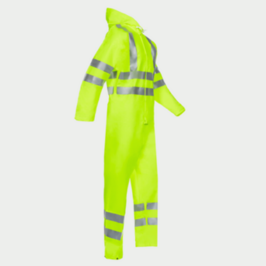 Flexothene Classic One Piece Suit, Yellow, Hivis