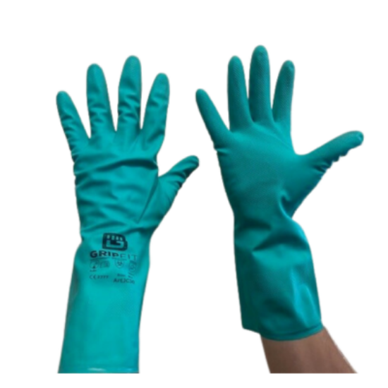 BODYTECH JS30, NITRILE, GREEN FLOCKLINED, PAIR, SIZE:SMALL