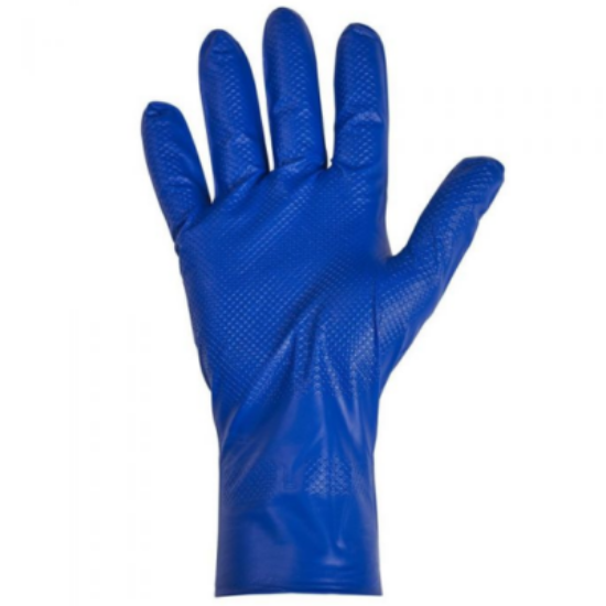 Picture of BODYTECH FISH SCALE BLUE, NITRILE PF GLOVES 500/Case, Size S