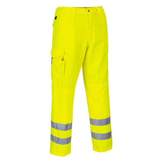 Picture of PORTWEST HIVIS COMBAT TROUSERS, Yellow