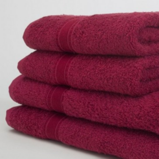 Picture of Elegance Face Cloths, 6/Pack, Burgundy
