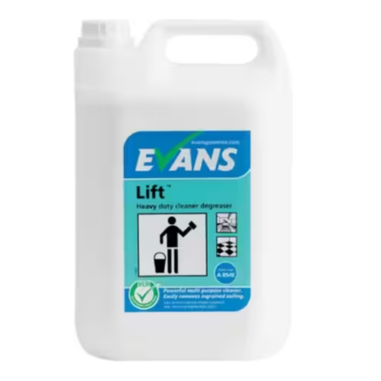 Evans Lift Heavy Duty Unperfumed Cleaner Degreaser, 5L, Each