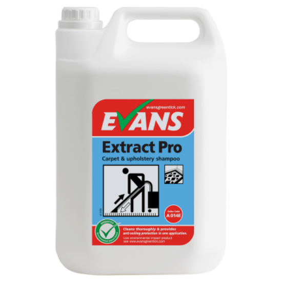 Picture of EVANS EXTRACT PRO, CARPET AND UPHOLSTERY EXTRACTION SHAMPOO, 5 LTR, EACH
