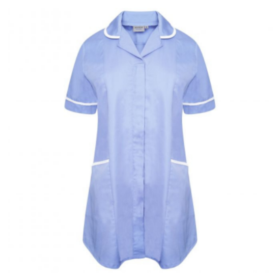 Picture of LADIES MATERNITY TUNIC, SKY BLUE C/W WHITE TRIM,EACH