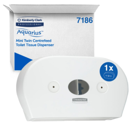 Picture of KIMBERLY-CLARK PROFESSIONAL™, TOILET TISSUE DISPENSER, CENTREFEED ROLL, WHITE, EACH