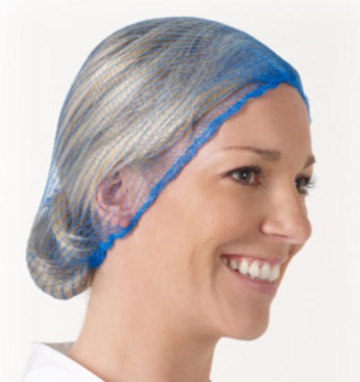 Picture of HAIRTITE HAIRNET, METAL FREE, BLUE 100/BAG