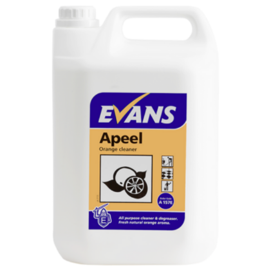 Picture of Evans Apeel Citrus Multi Purpose Cleaner & Degreaser, 5 Litre