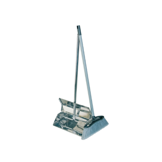 Picture of STAINLESS STEEL LOBBY DUSTPAN & BRUSH, 30x90x8cm
