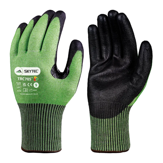 Skytec TRC705 Cut E Glove Green/ Black