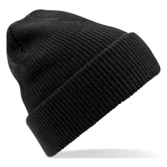 Knitted Beanie Hat, Black