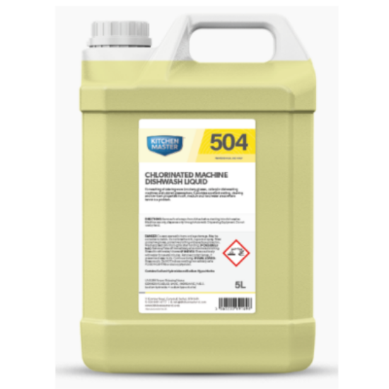 Chlorinated Machine Dishwash Detergent (Soft-Hard Water) 504, 20 LTR
