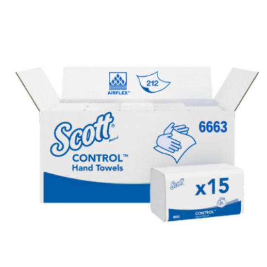 Kimberly-Clark Scott 6663 Scott Interfold 1Ply Medium Hand Towel White