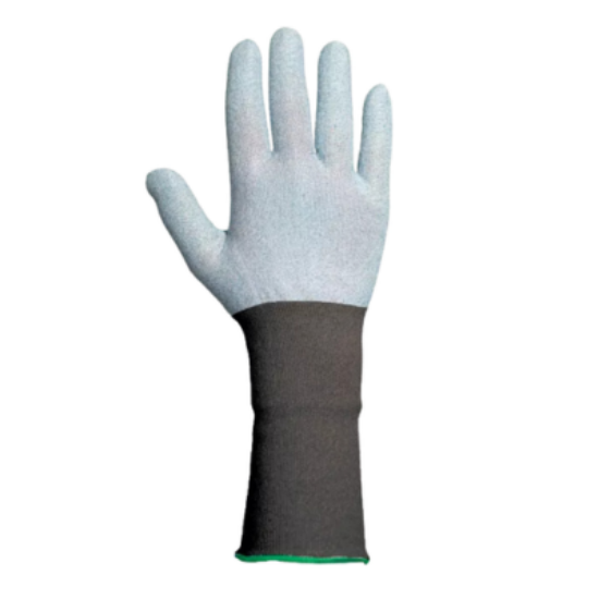 Traffi Cut F Blue Liner Glove with Extended Grey Cuff,