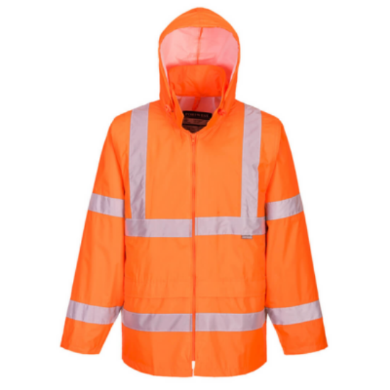 Picture of Portwest Hivis Unlined Rain Jacket, Orange