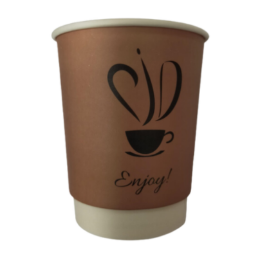 8OZ Double Wall Paper Cups, 500/Case