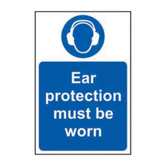 Picture of Ear Protection Must Be Worn, RPVS Sign 200 x 300MM