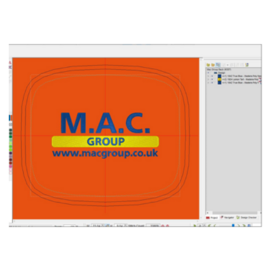 Picture of Mac Group M307 logo on Back