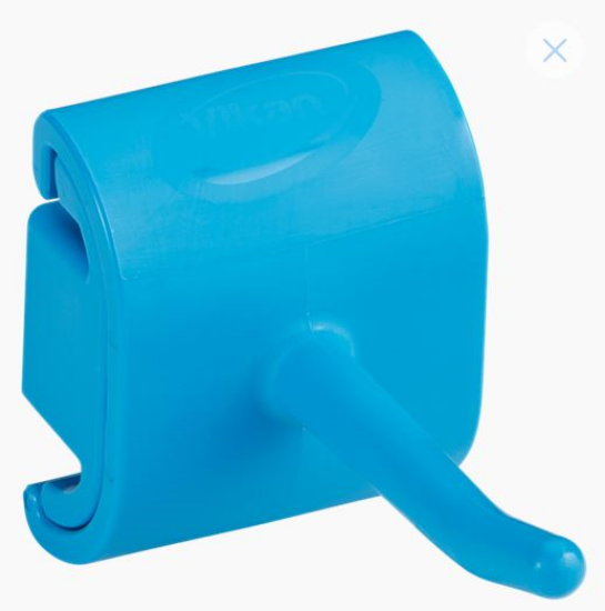 Vikan Hygiene Wall Bracket, Single Hook Module, 41mm, Blue