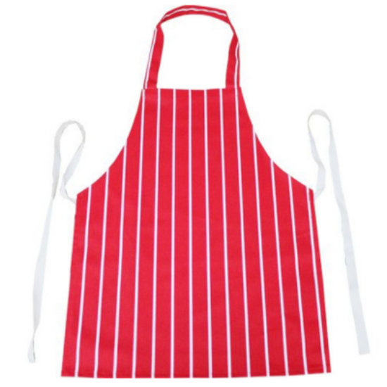 Picture of Apron Striped Butchers, Red, 38", No Metal Eyelits, Each