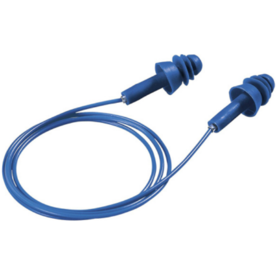 Picture of Uvex Whisper & Detect Corded Reusable Earplugs, 50/Case