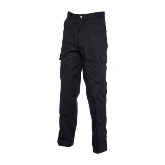 Picture of Uneek Cargo Trouser with Knee Pad Pockets, Black