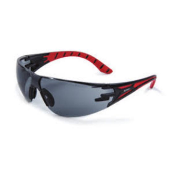 Picture of Riley Stream Safety Specs, Grey Lens, Red/Black