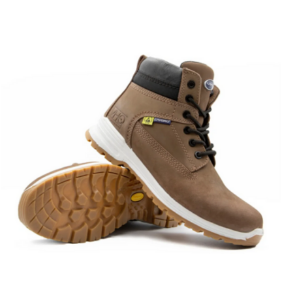 Picture of E17 SAFETY BOOT LAVORO, BROWN, SIZE: 8 (EU 42)   S3 HRO SRC STEEL TOE CAP