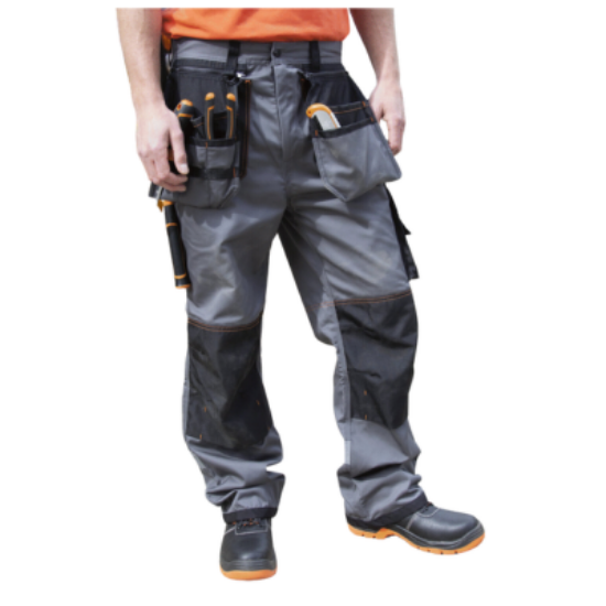 Picture of WORK-GUARD X-OVER HOLSTER TROUSERS, GREY/BLACK,EACH