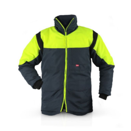 Picture of FLEXITOG CLASSIC COLDSTORE JACKET, YELLOW/NAVY, 
SIZE: 4XLARGE