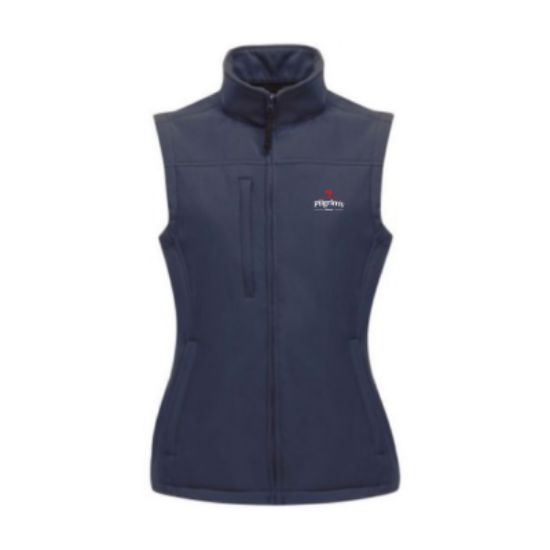 Picture of Ladies Flux Soft Shell Bodywarmer, Navy, C/W P176 Logo, Each