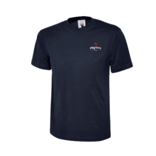 Picture of Round Neck T-Shirt, Navy, P176 Logo, Each